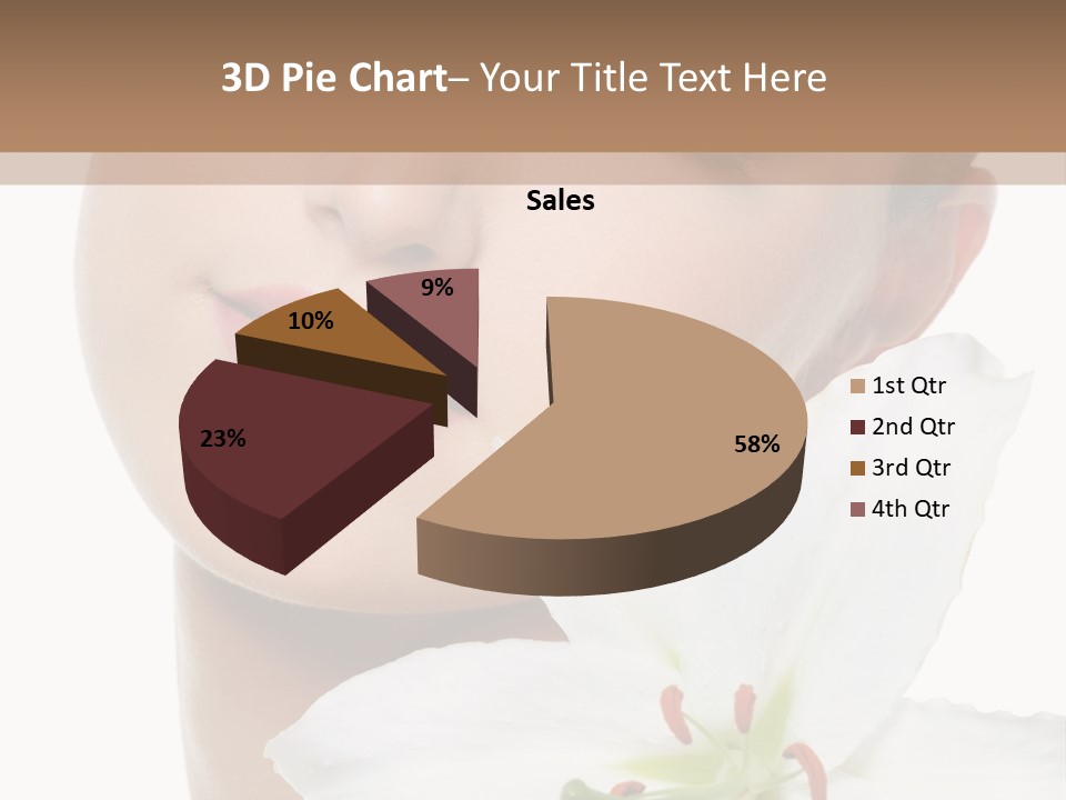 Freshness Lily Spa PowerPoint Template