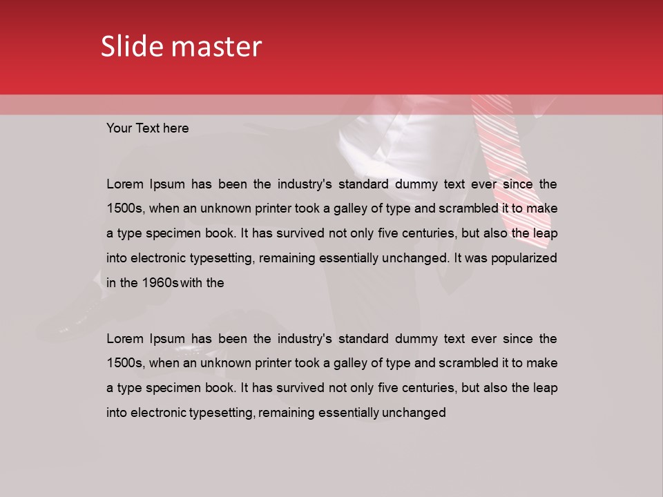 Funny Posing Dancer PowerPoint Template