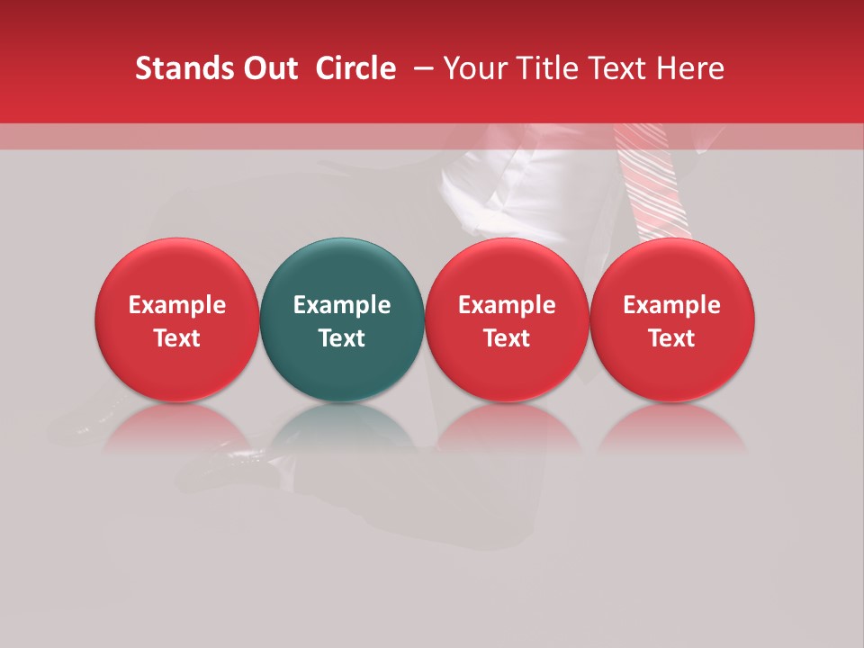 Funny Posing Dancer PowerPoint Template