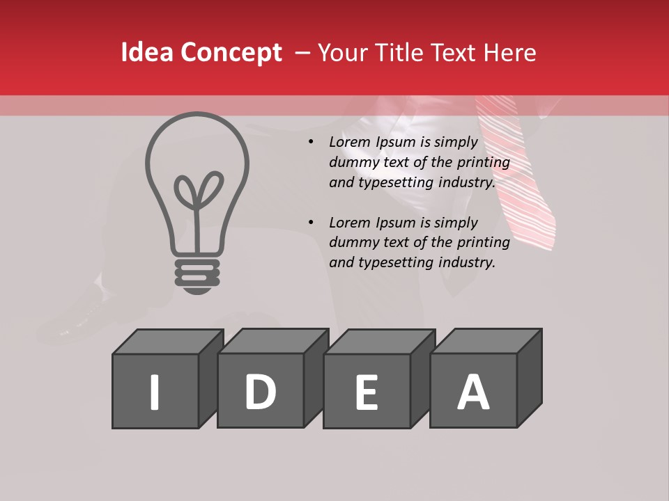 Funny Posing Dancer PowerPoint Template