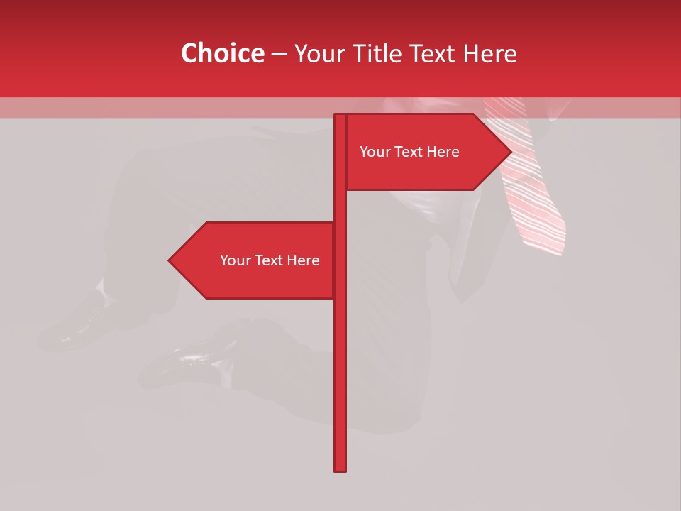 Funny Posing Dancer PowerPoint Template