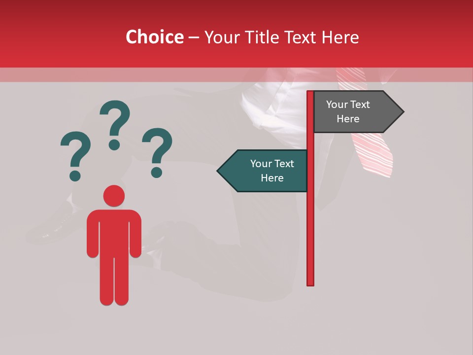 Funny Posing Dancer PowerPoint Template