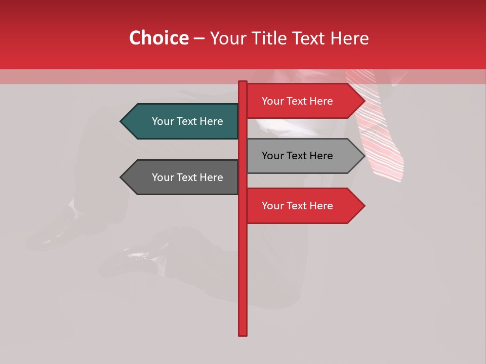 Funny Posing Dancer PowerPoint Template
