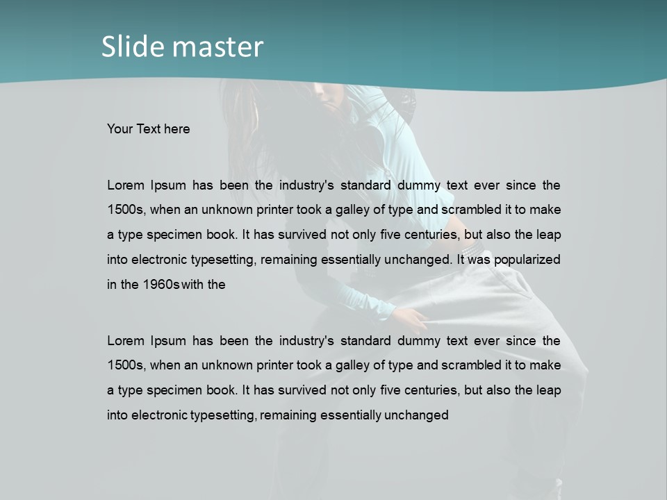 Gymnastic Young Acrobat PowerPoint Template