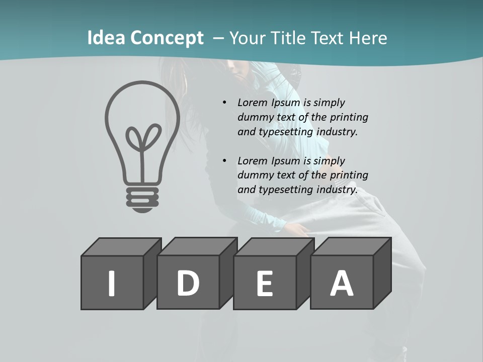 Gymnastic Young Acrobat PowerPoint Template