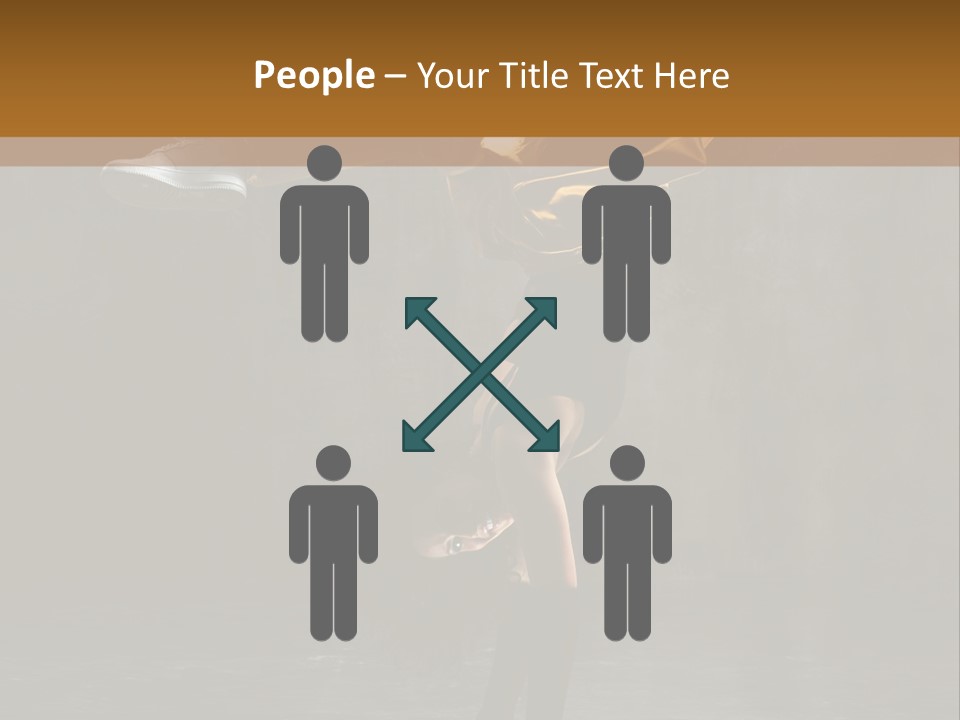 A Couple Of People Doing A Handstand On A Dance Floor PowerPoint Template