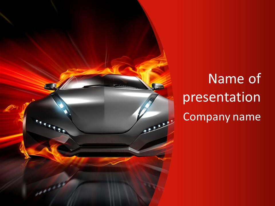 Silver Speed Auto PowerPoint Template