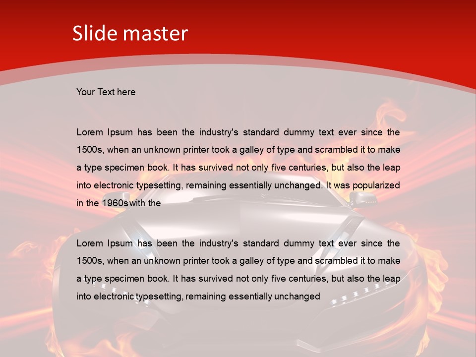 Silver Speed Auto PowerPoint Template