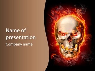 Fire Nature Nightmare PowerPoint Template