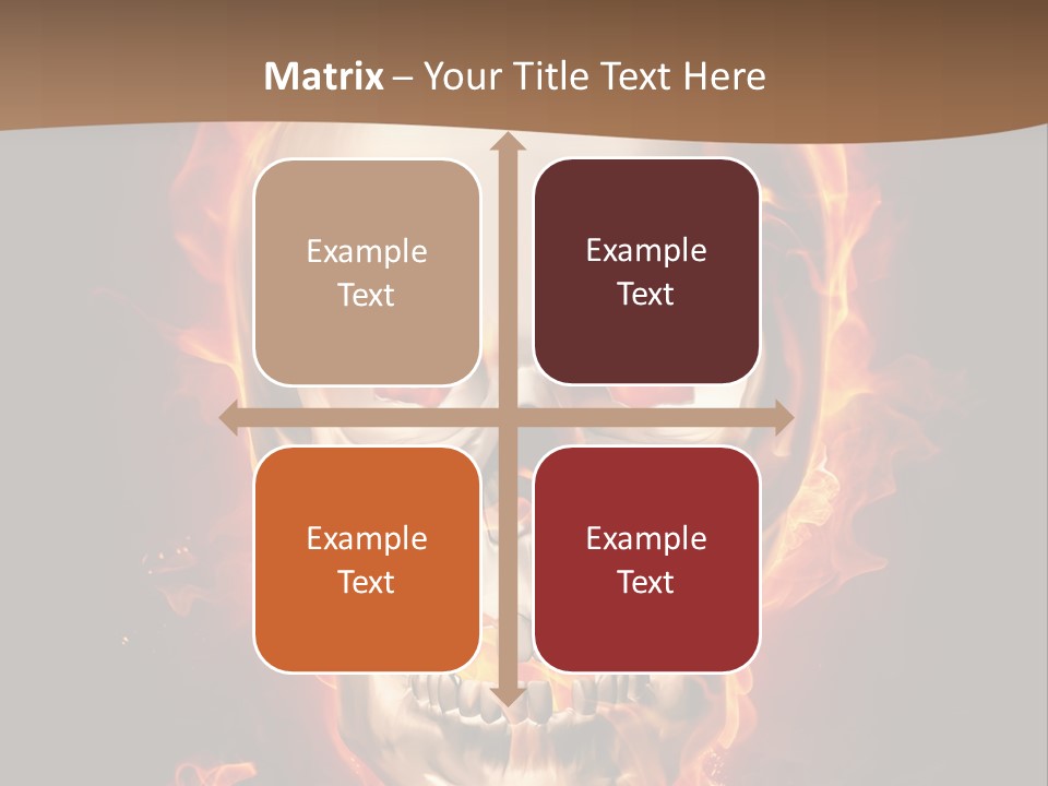 Fire Nature Nightmare PowerPoint Template