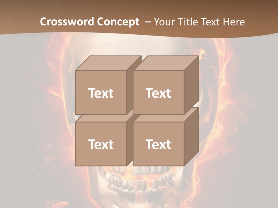 Fire Nature Nightmare PowerPoint Template