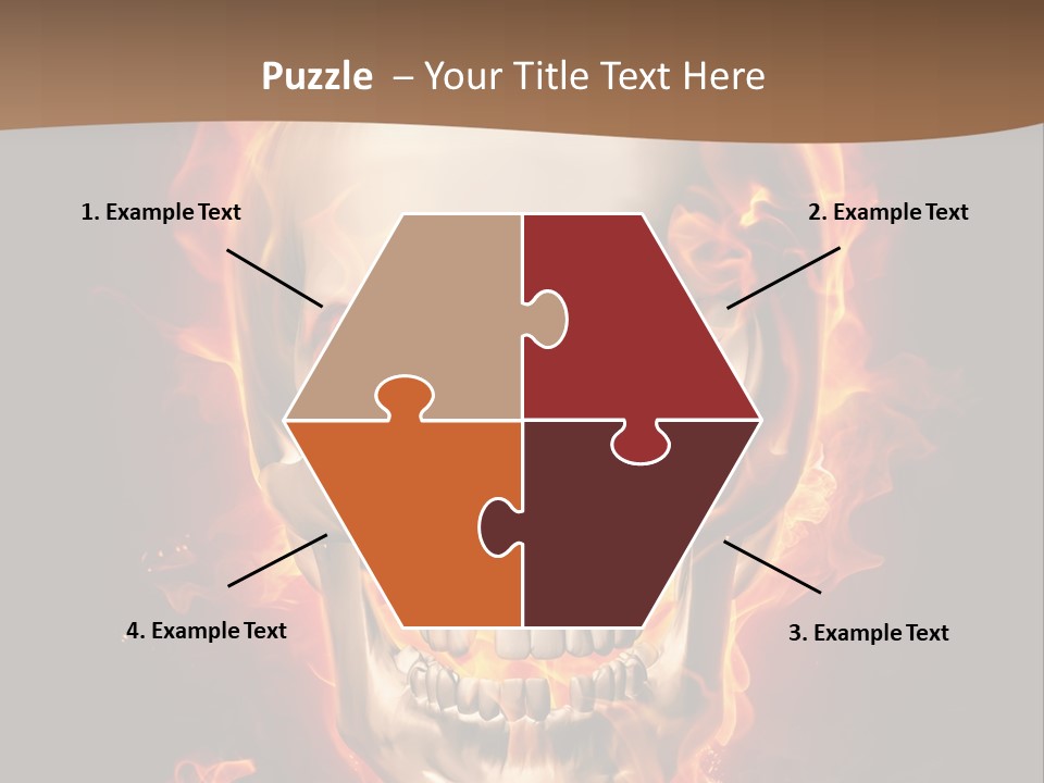 Fire Nature Nightmare PowerPoint Template