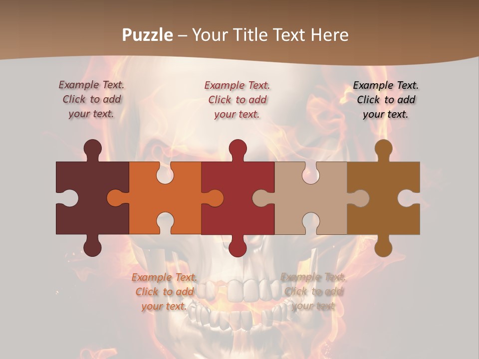 Fire Nature Nightmare PowerPoint Template