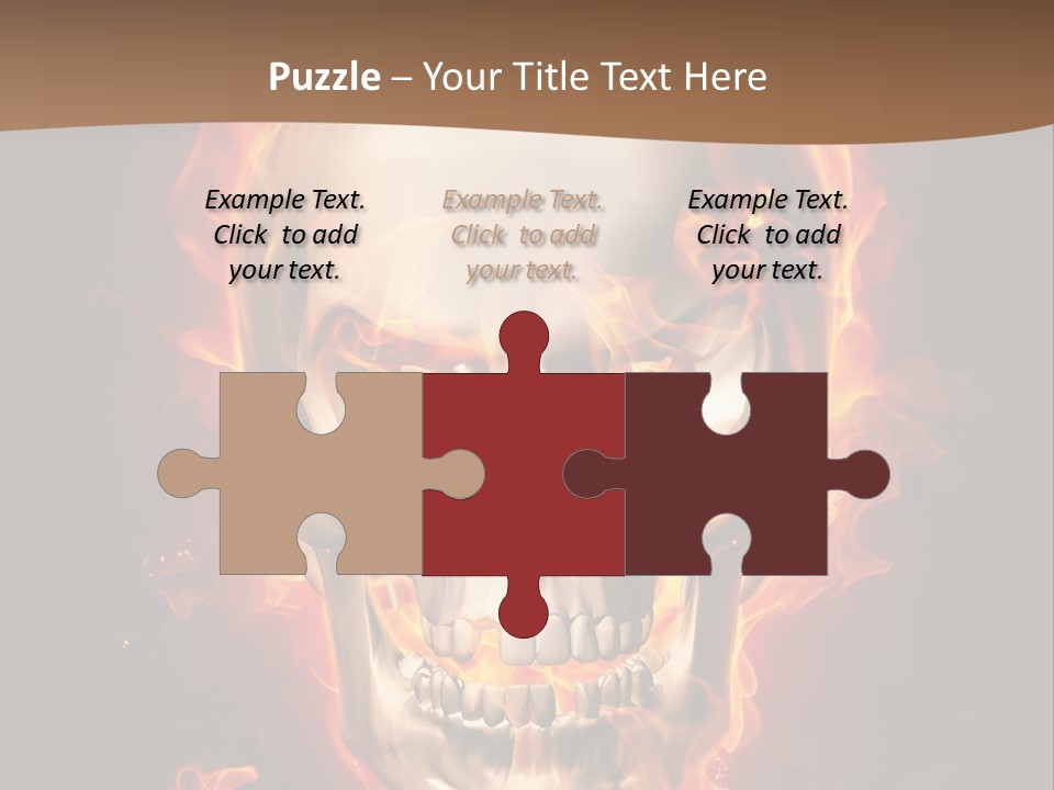 Fire Nature Nightmare PowerPoint Template