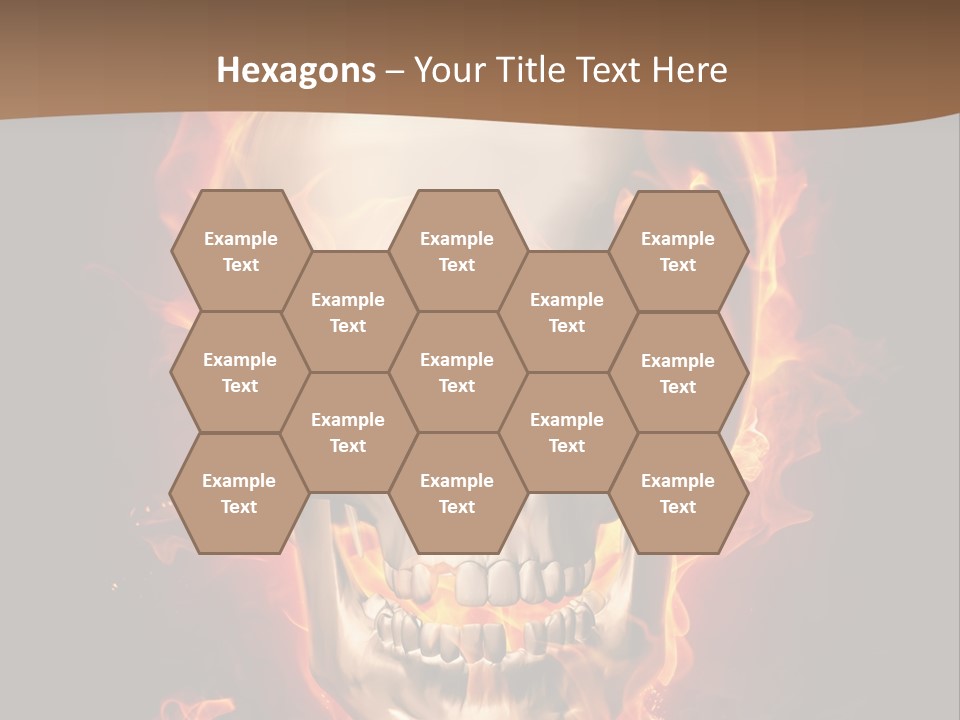 Fire Nature Nightmare PowerPoint Template