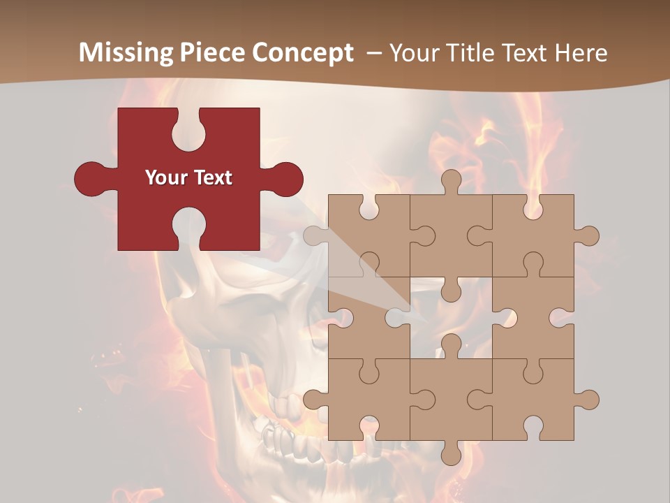 Fire Nature Nightmare PowerPoint Template