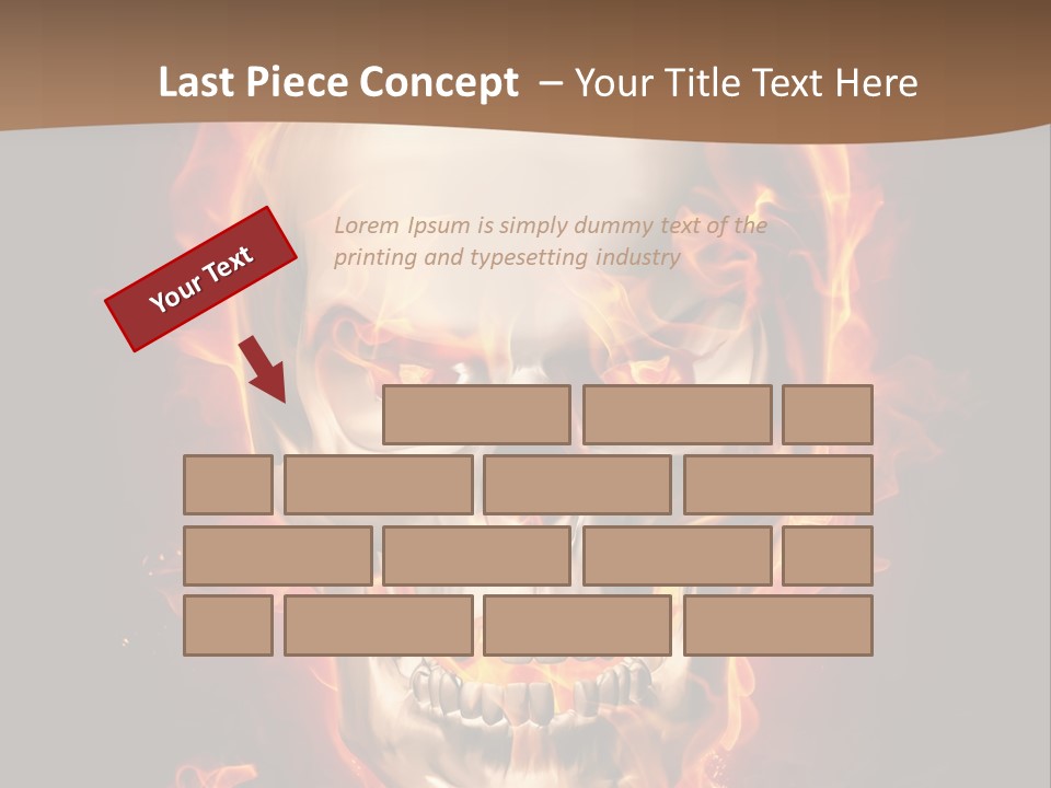Fire Nature Nightmare PowerPoint Template