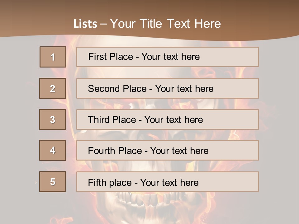 Fire Nature Nightmare PowerPoint Template