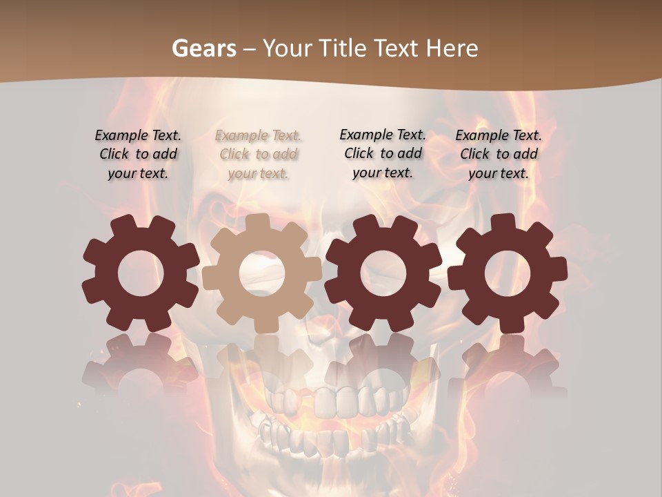 Fire Nature Nightmare PowerPoint Template