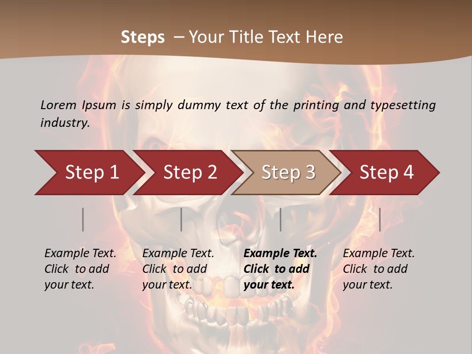 Fire Nature Nightmare PowerPoint Template
