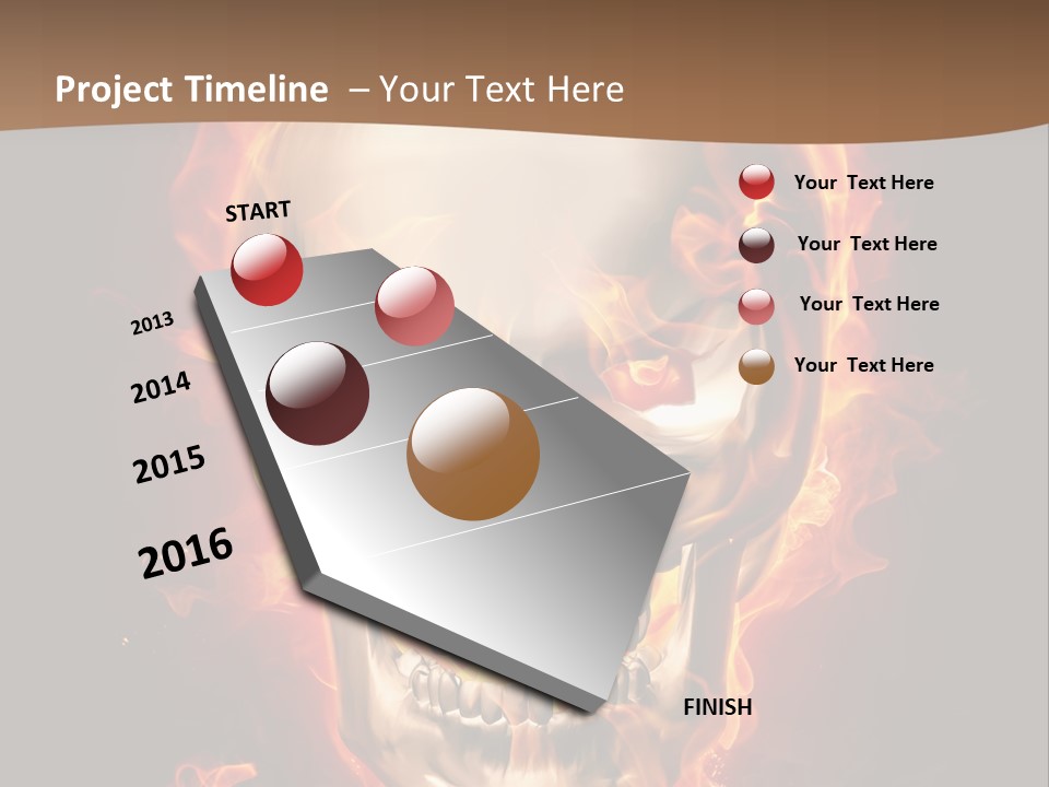 Fire Nature Nightmare PowerPoint Template