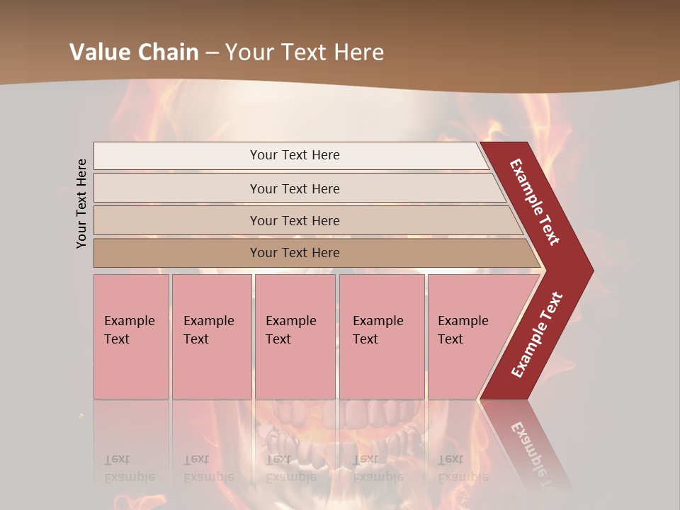 Fire Nature Nightmare PowerPoint Template