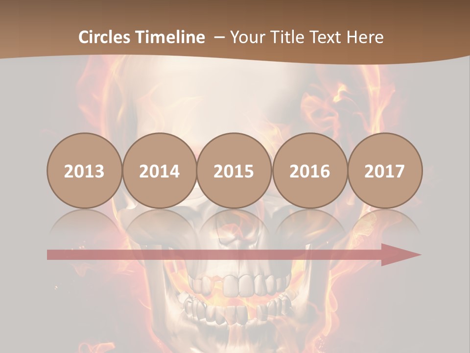 Fire Nature Nightmare PowerPoint Template