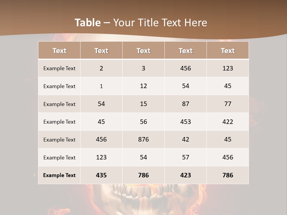 Fire Nature Nightmare PowerPoint Template