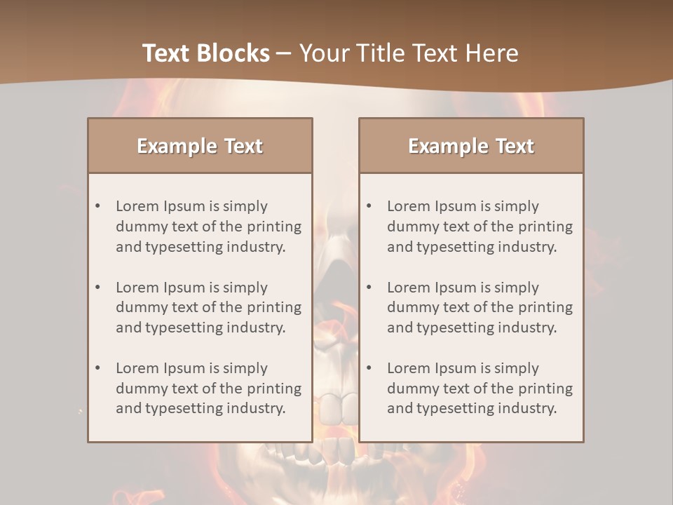 Fire Nature Nightmare PowerPoint Template