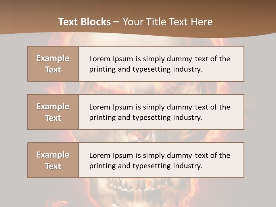 Fire Nature Nightmare PowerPoint Template