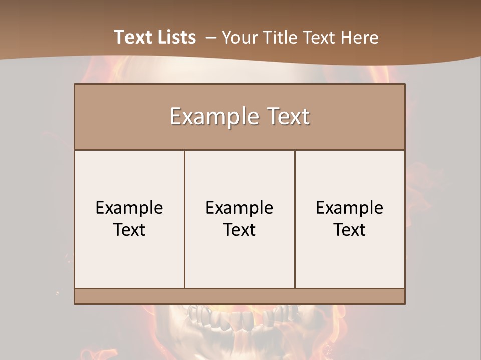 Fire Nature Nightmare PowerPoint Template