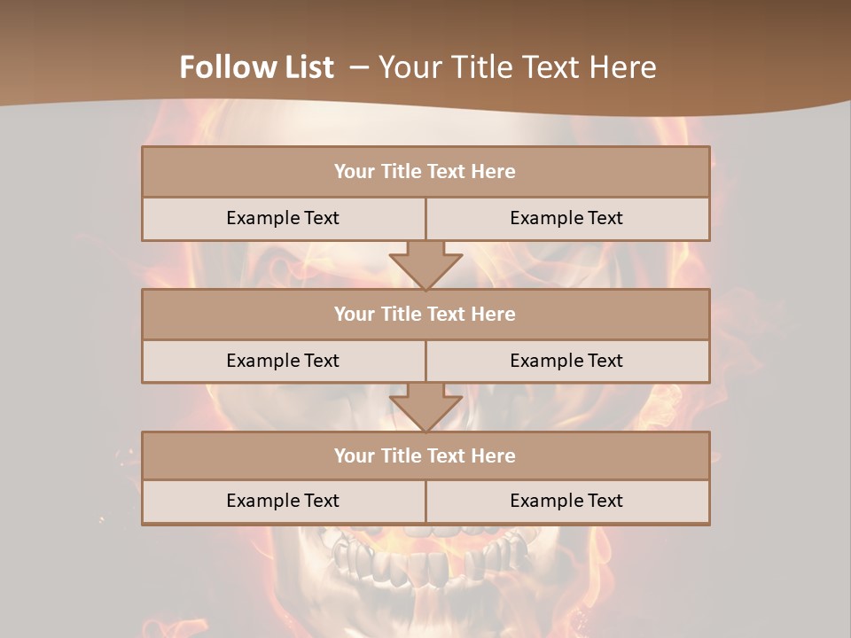 Fire Nature Nightmare PowerPoint Template