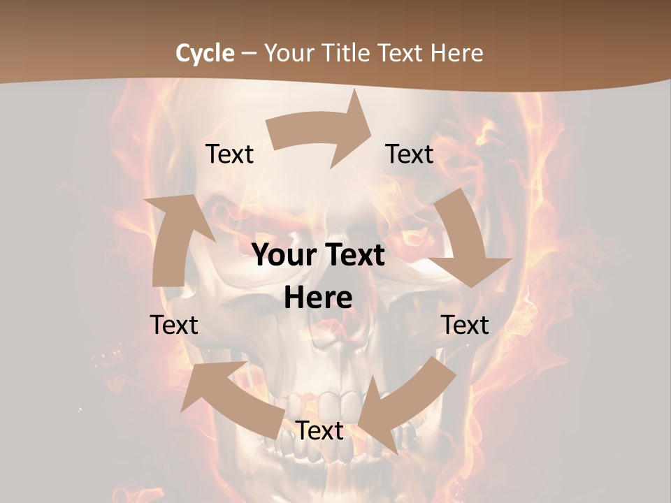 Fire Nature Nightmare PowerPoint Template