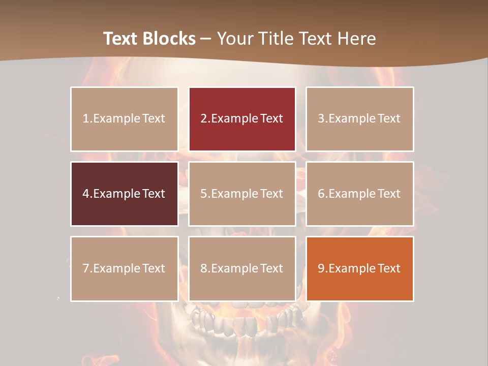 Fire Nature Nightmare PowerPoint Template