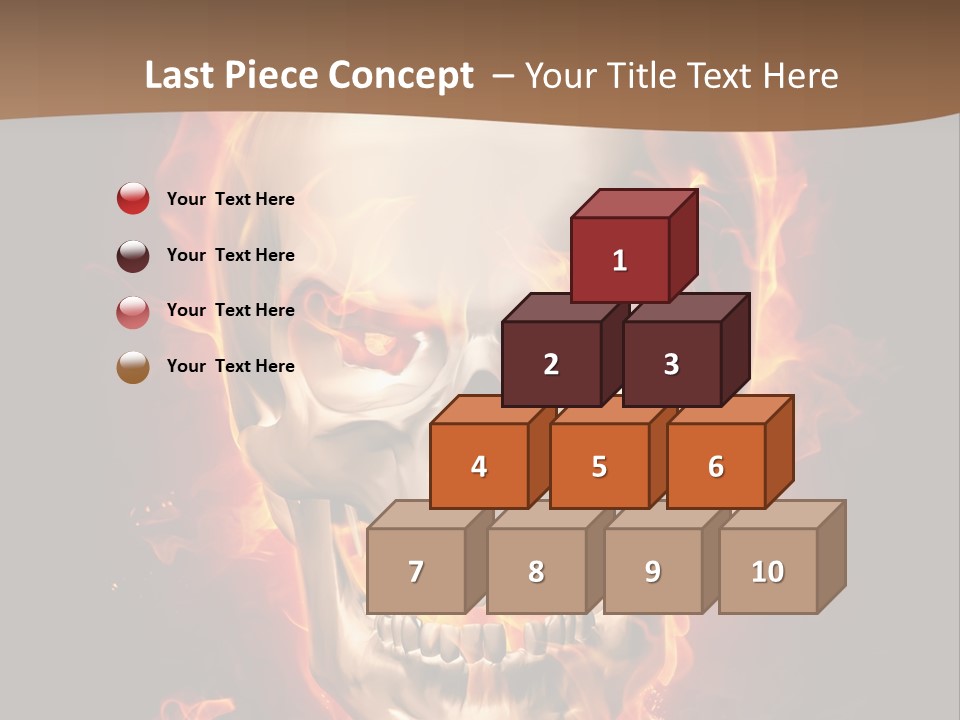 Fire Nature Nightmare PowerPoint Template