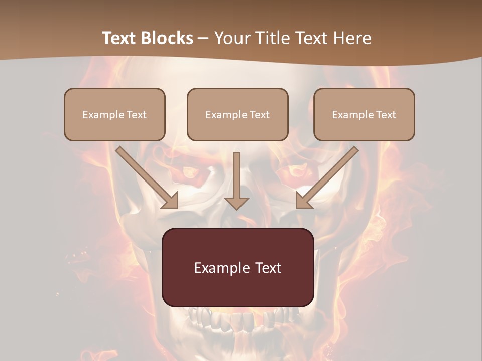 Fire Nature Nightmare PowerPoint Template