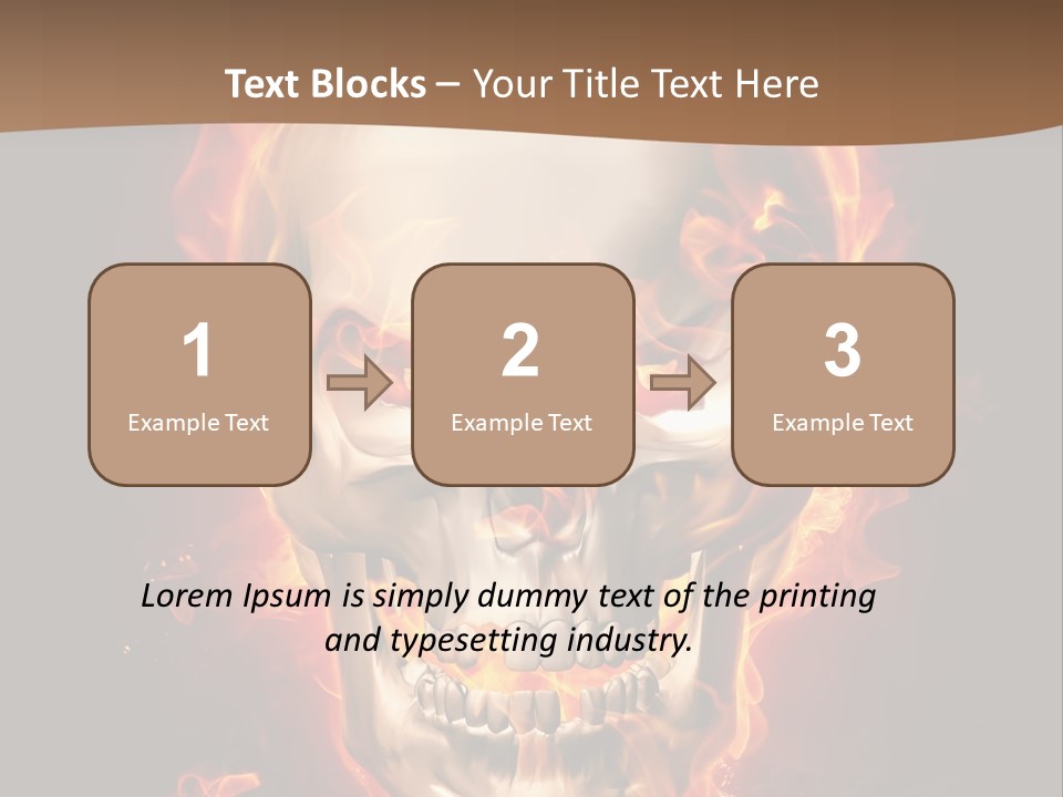 Fire Nature Nightmare PowerPoint Template