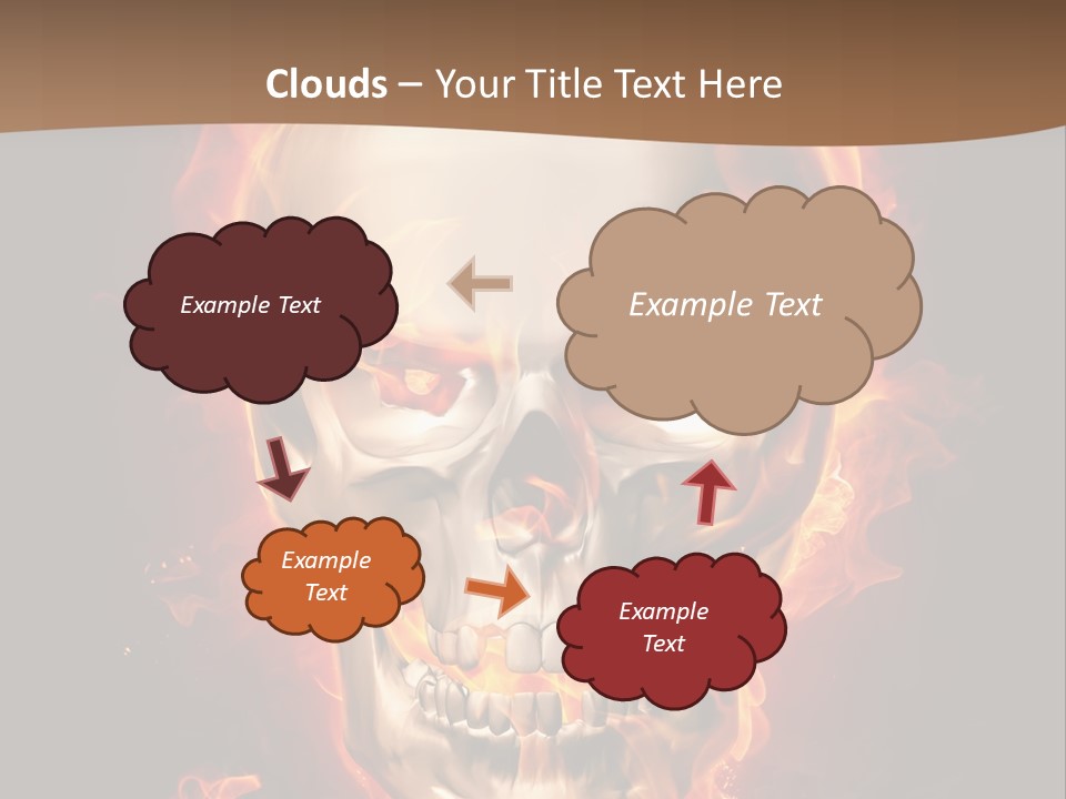 Fire Nature Nightmare PowerPoint Template