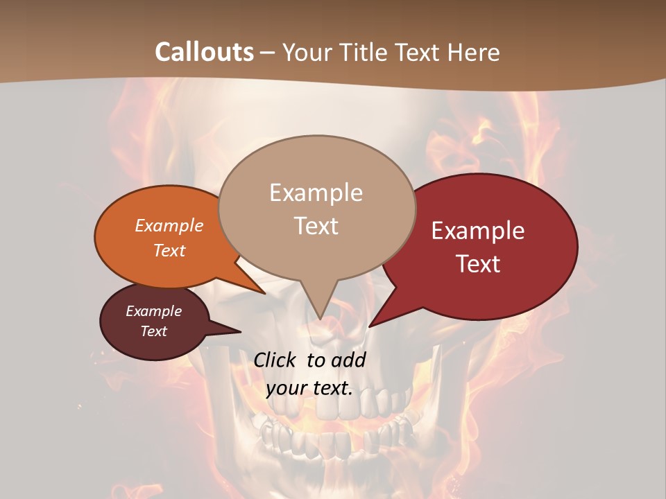 Fire Nature Nightmare PowerPoint Template