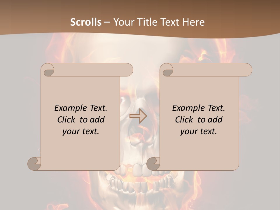 Fire Nature Nightmare PowerPoint Template