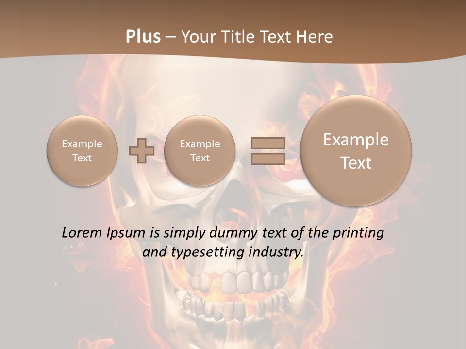 Fire Nature Nightmare PowerPoint Template