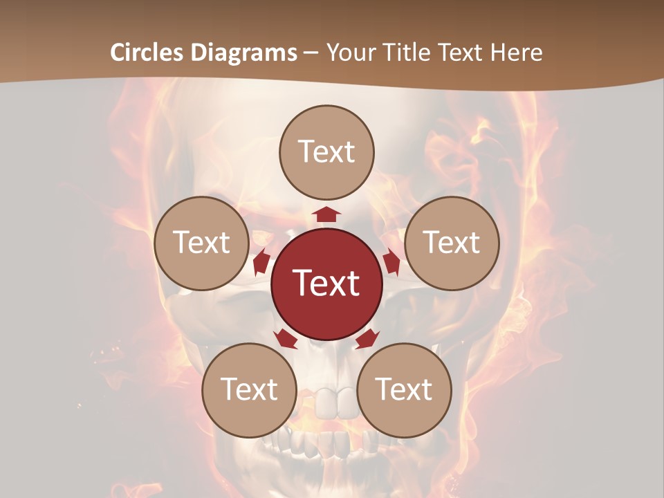 Fire Nature Nightmare PowerPoint Template