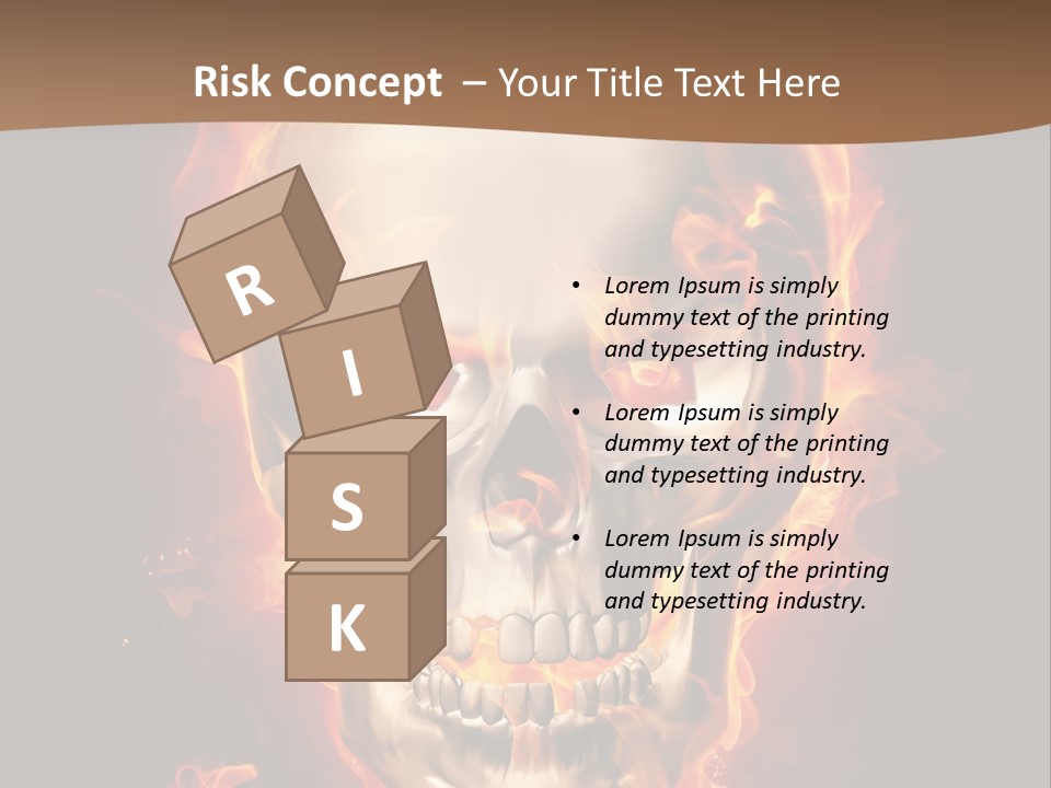 Fire Nature Nightmare PowerPoint Template