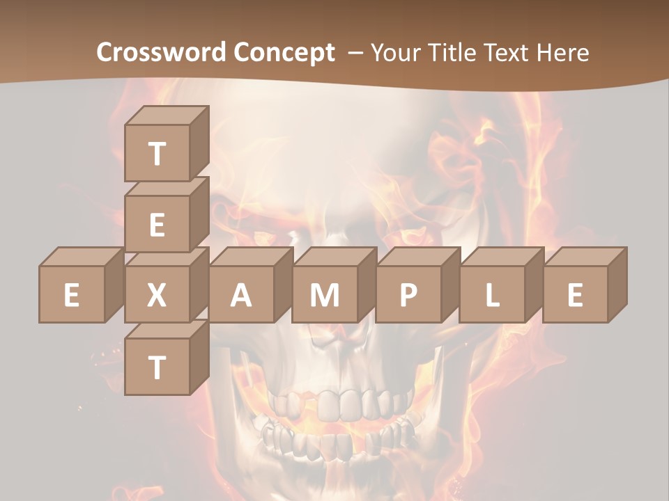 Fire Nature Nightmare PowerPoint Template