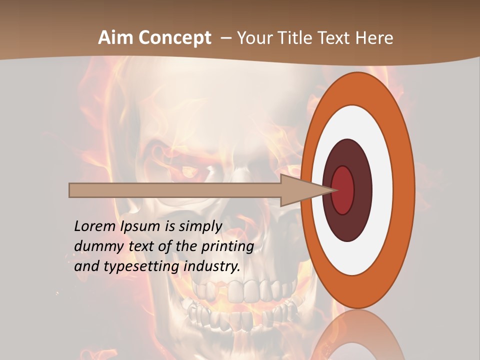 Fire Nature Nightmare PowerPoint Template