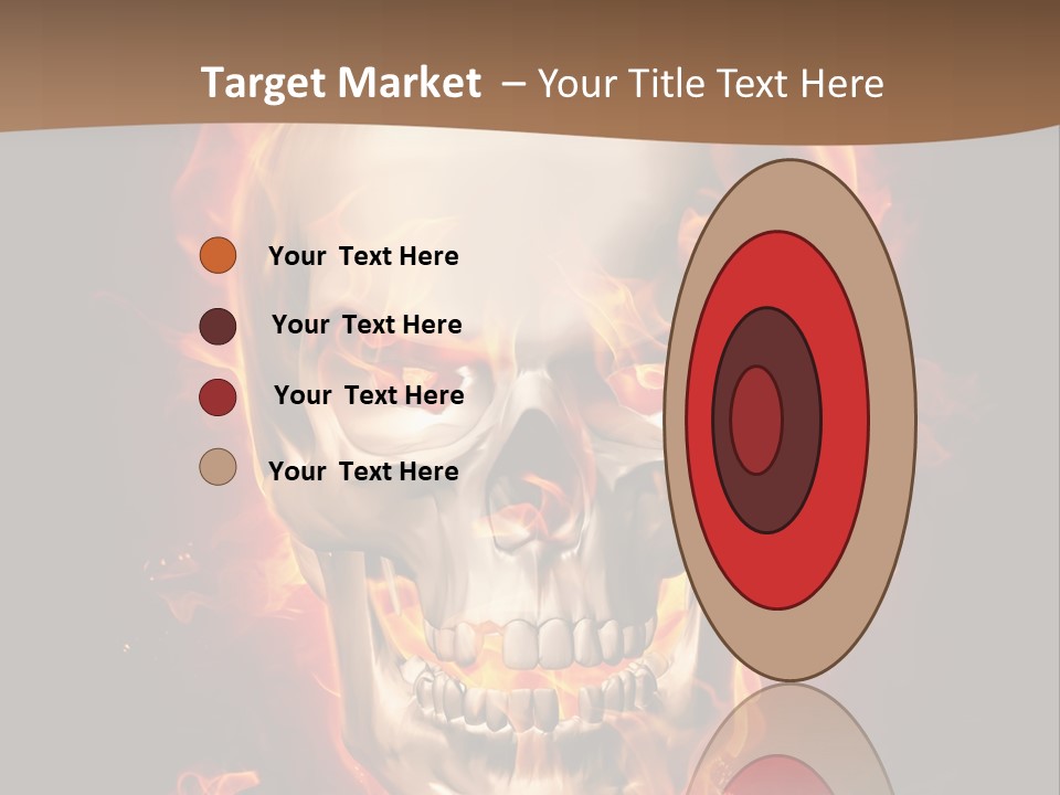 Fire Nature Nightmare PowerPoint Template