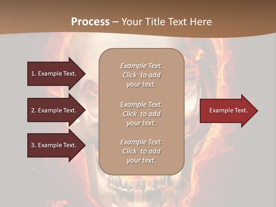 Fire Nature Nightmare PowerPoint Template