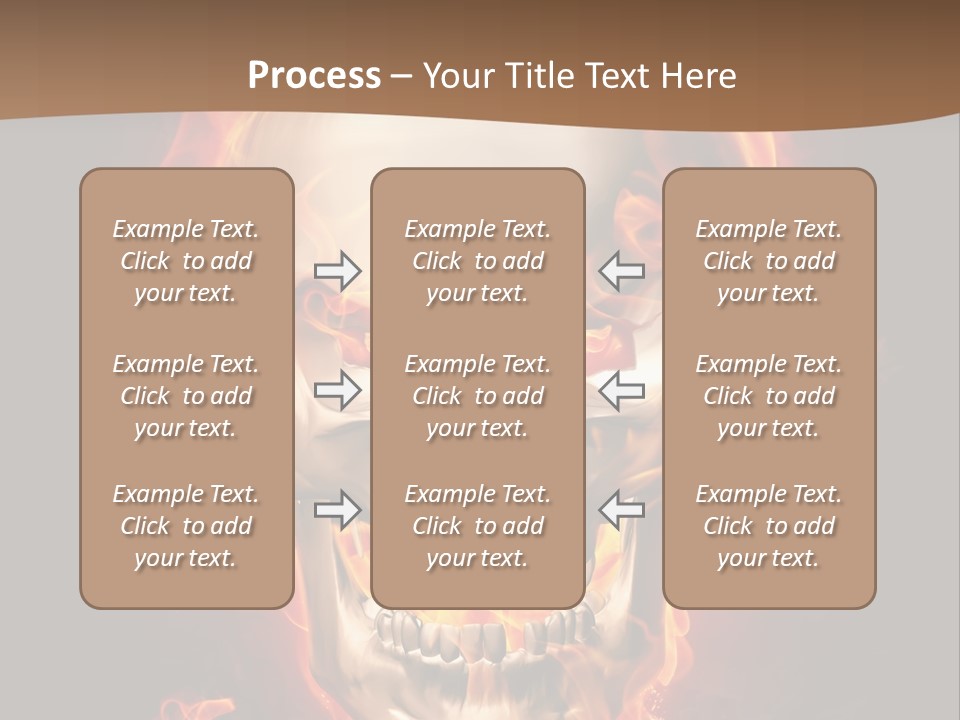 Fire Nature Nightmare PowerPoint Template