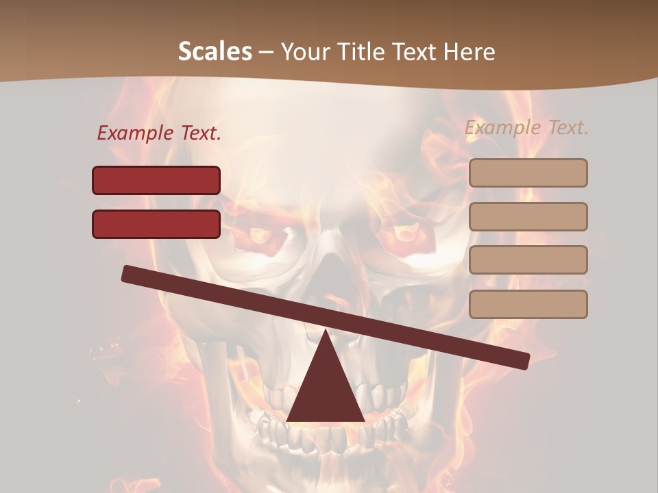 Fire Nature Nightmare PowerPoint Template