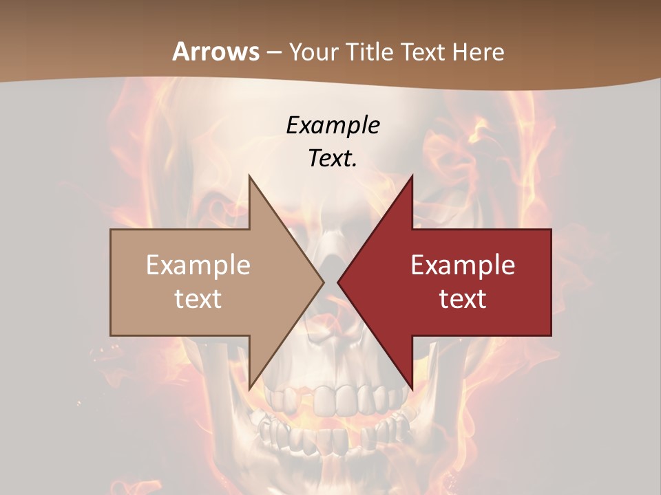 Fire Nature Nightmare PowerPoint Template